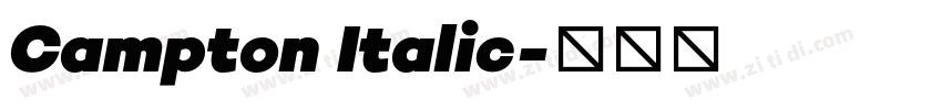 Campton Italic字体转换 Campton Italic字体转换